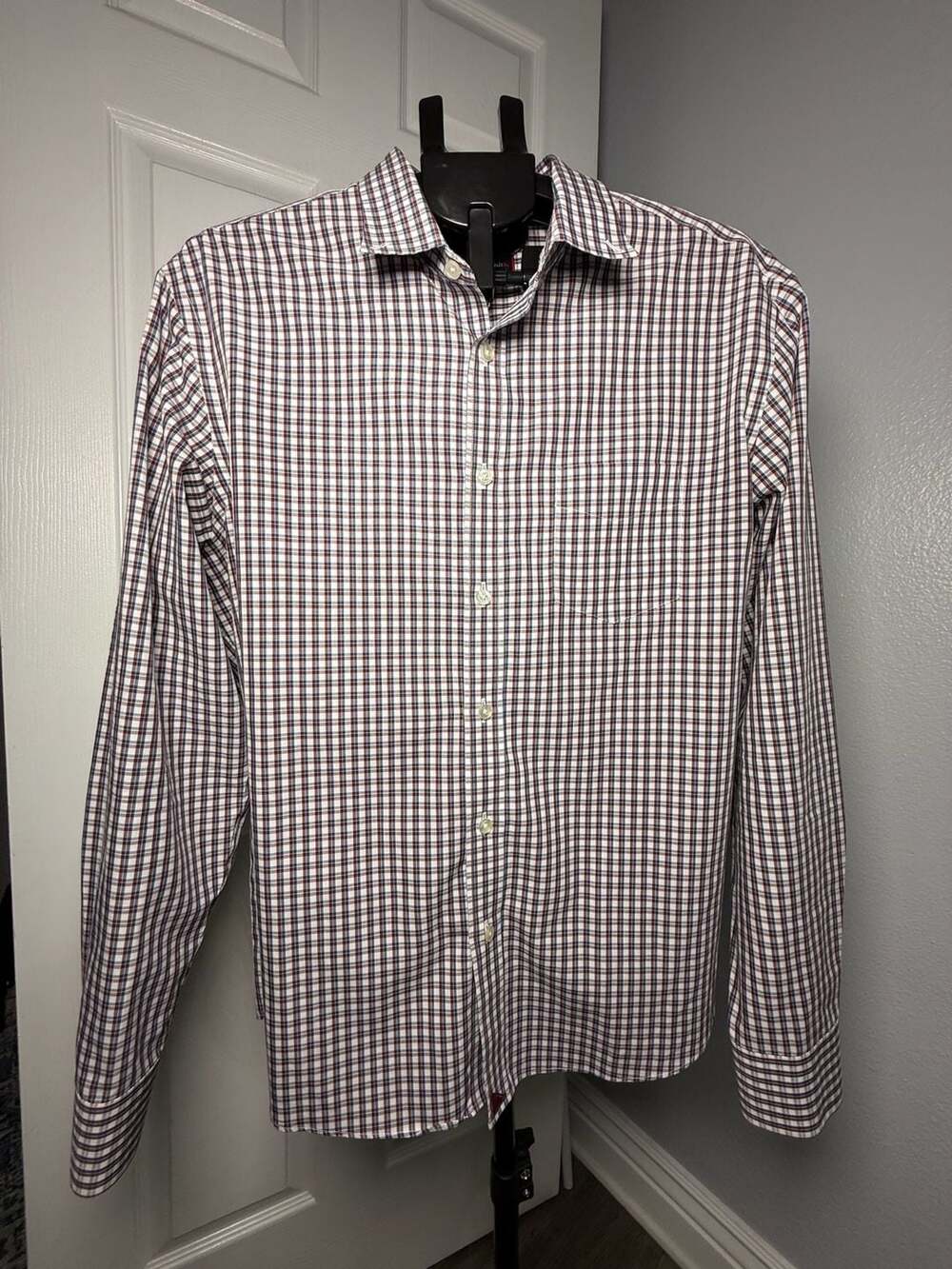 UNTUCKit Wrinkle Free Plaid Button-Up Shirt Size Large